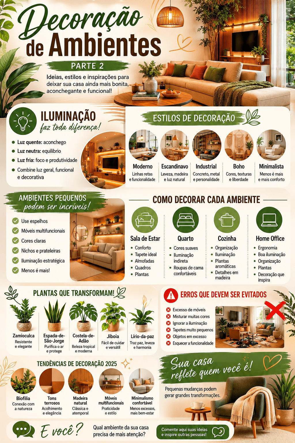 Inspiração de cores para casa, cozinha, sala, home office e banheiro