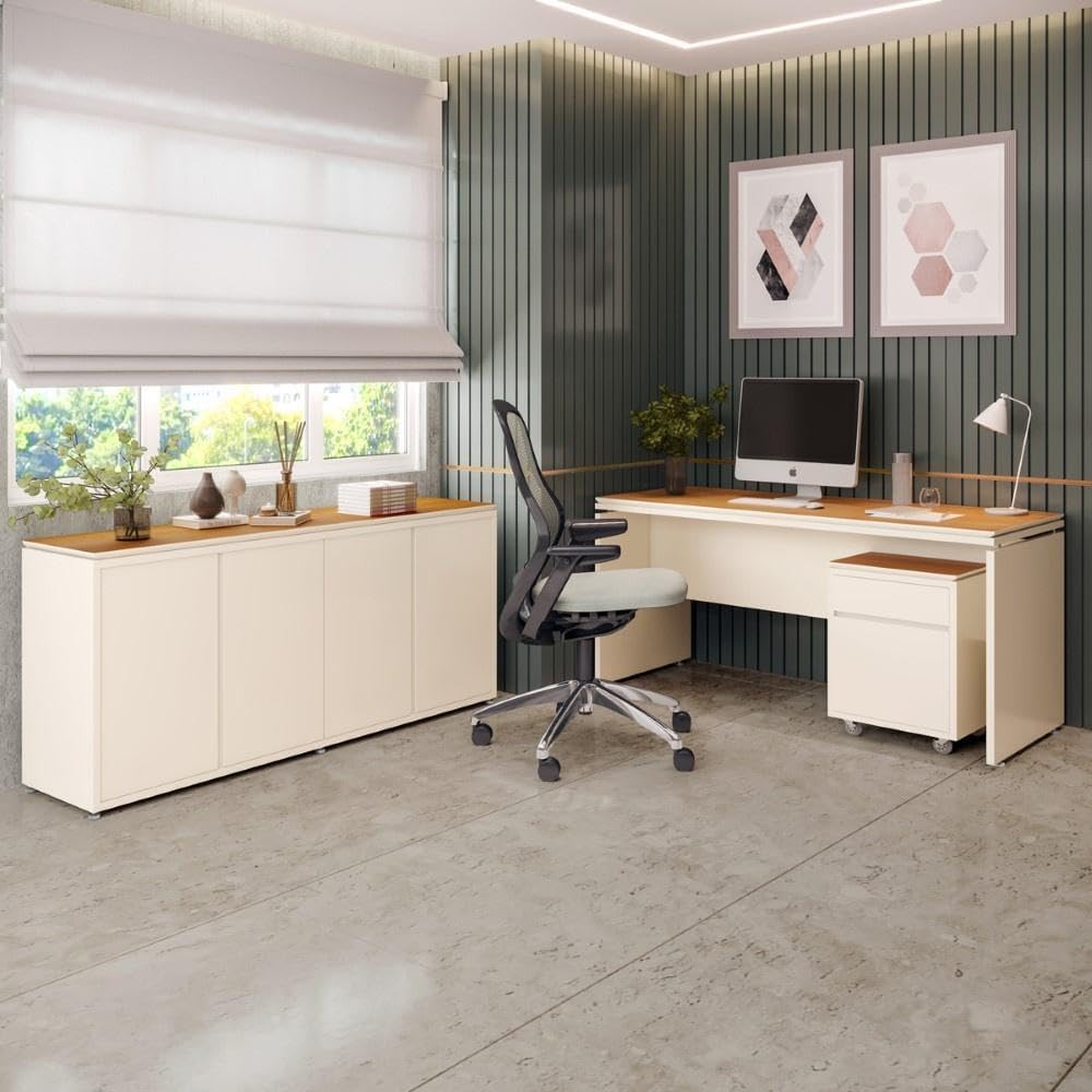 Conjunto 3 gabinetes para escritório , gaveteiro , mesa de Pc, gabinetes armarios