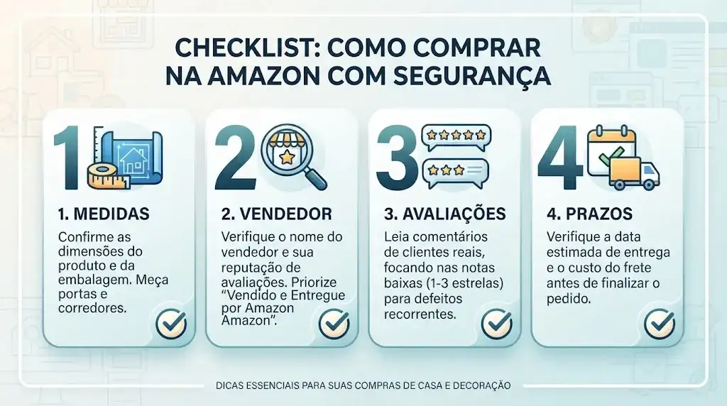 Checklist para comprar na Amazon com segurança